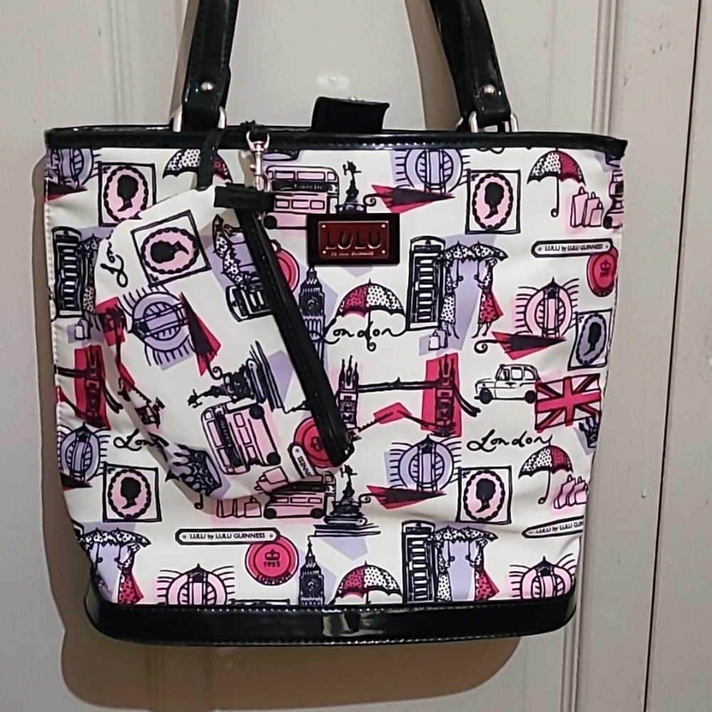 Lulu Guinness London Pring Hand Bag UK Fashion Tote Shoulder Available Carry Bag